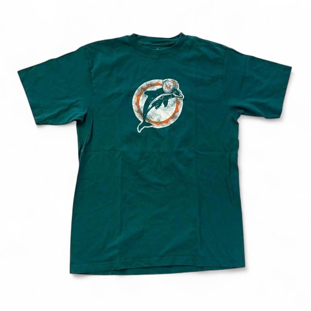 Reebok Miami Dolphins Dan Marino 13 Graphic T-Shirt Mens M Teal NFL Football